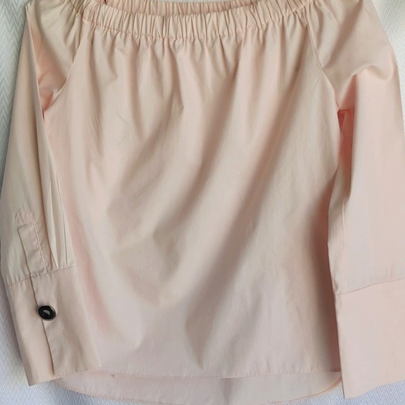 Zara Women Boatneck Pink Cotton Top in Medium - Picture 13 of 14